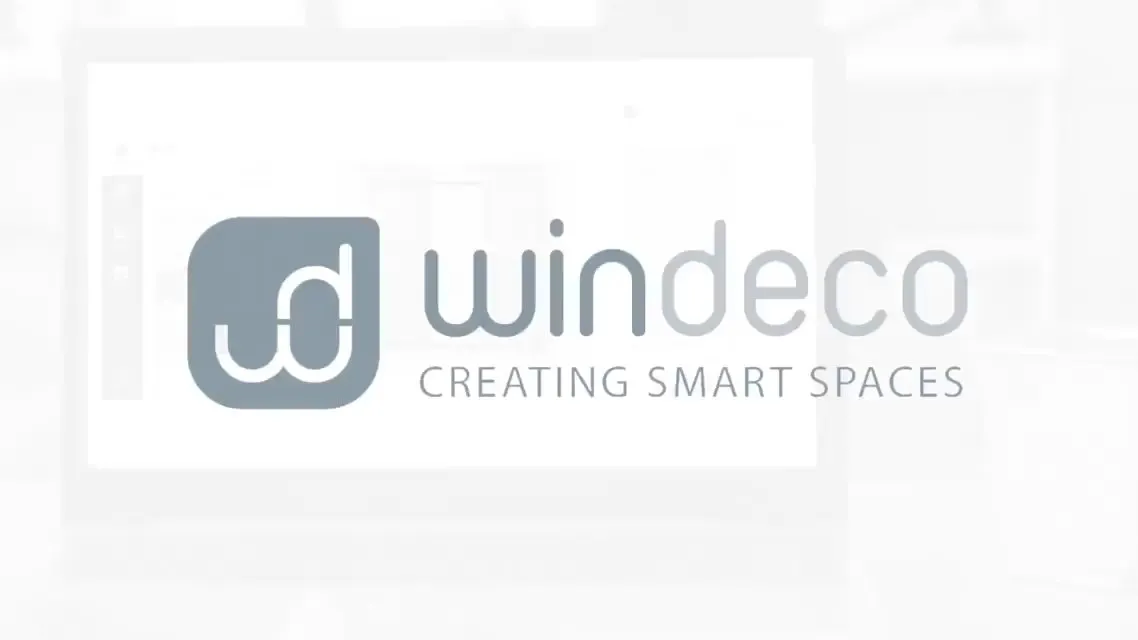 The Windeco mark over the portal interface