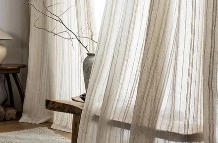 Premium sheer curtain detail